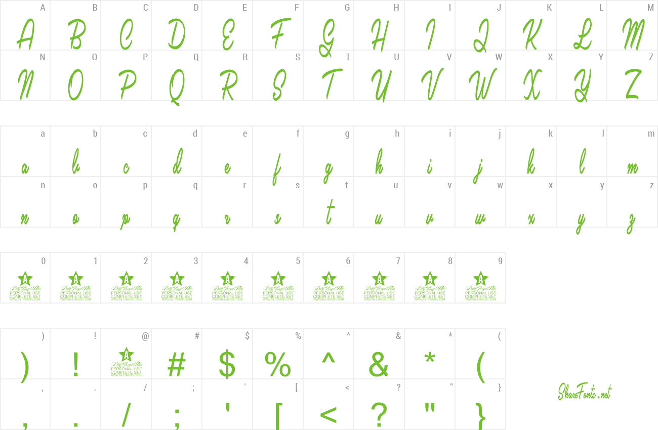 Font Lavelle preview